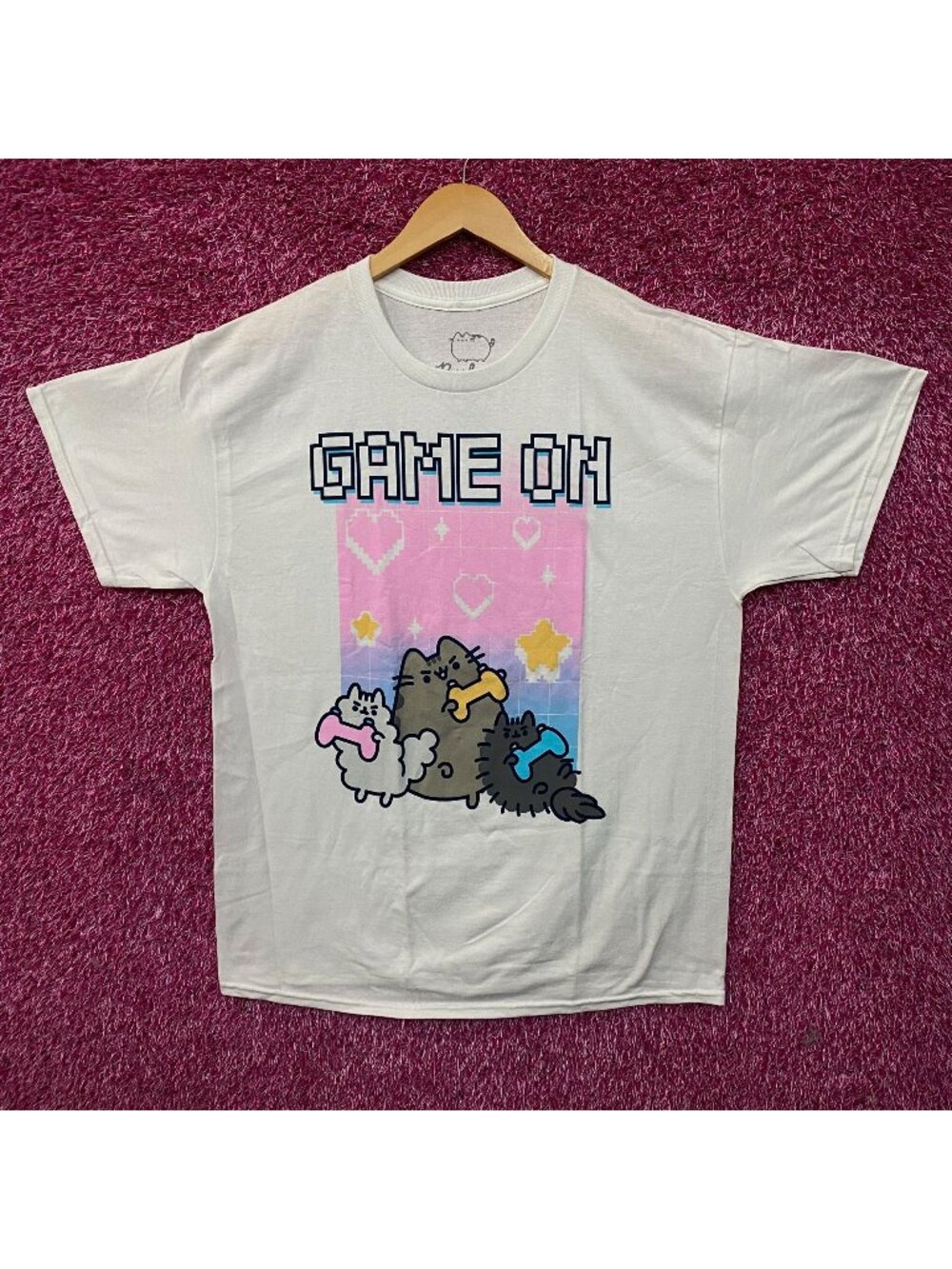 Pusheen "Game On" Graphic T-Shirt Large